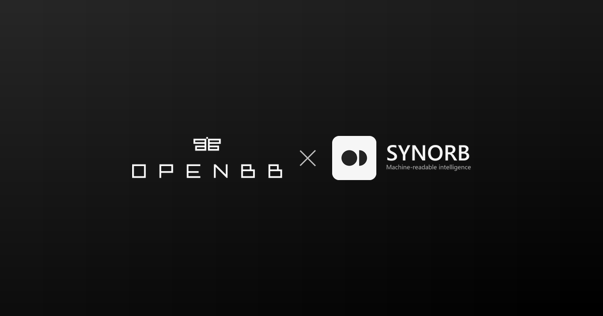 OpenBB × Synorb partnership banner.