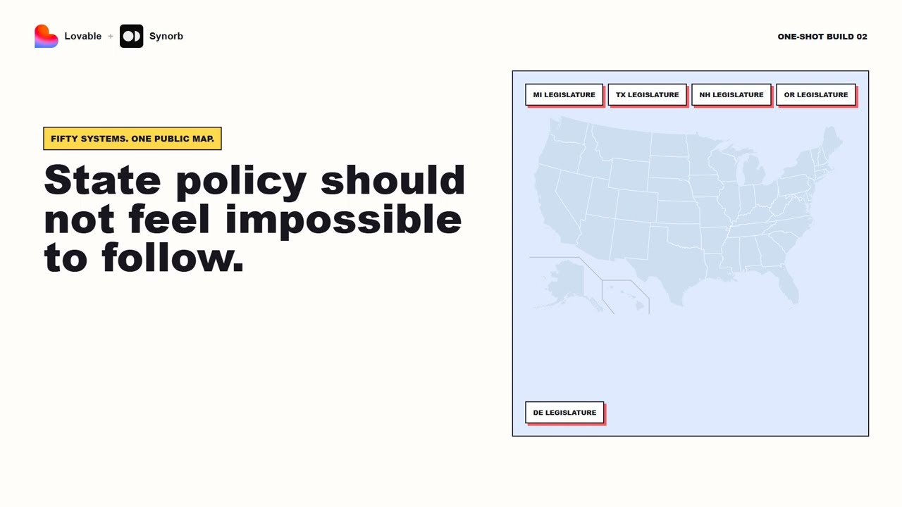 StatehouseAtlas built with Lovable and Synorb